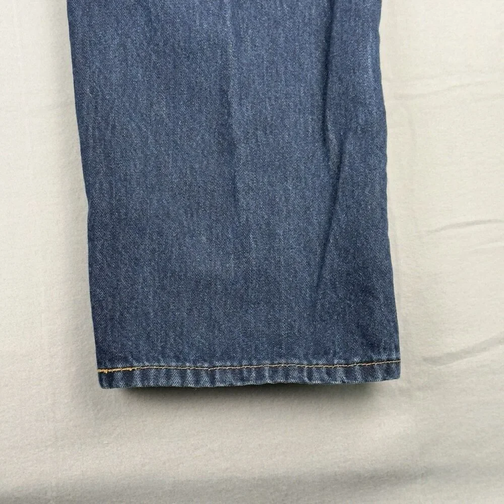Levi's 505 Jeans Mens 40x30‎ Straight Fit 5-Pocket Cotton Denim Black
